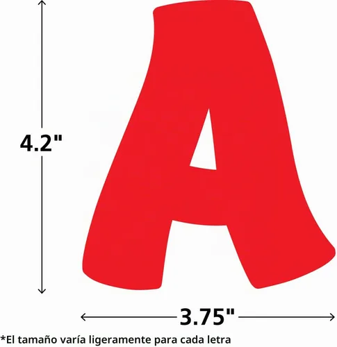 Vista 6 de Teacher Created Resources Paquete combinado de letras rojas fantásticas de 4 pulgadas (TCR5821)