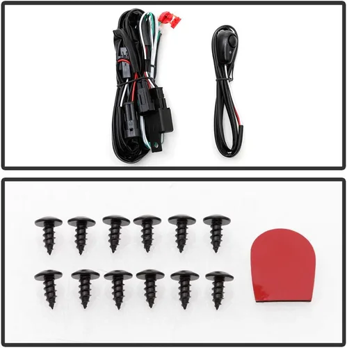 Vista 4 de ACANII - Para Mazda CX-5 2017-2021 Luces antiniebla LED Parachoques Lámparas de Parachoques con Swith+Kit de Arnés Par de Conductor y Pasajero