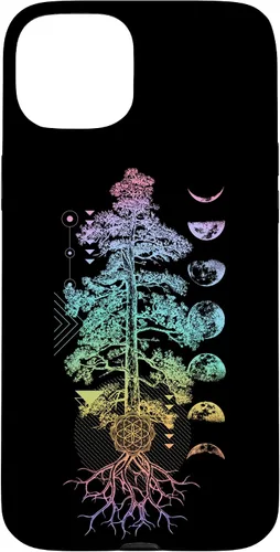 Vista 9 de Tree of Life Phases of The Moon Yoga Chakra Gift Case for iPhone 17