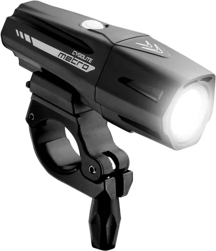 Vista 4 de Cygolite Metro Series Bike Lights, USB Rechargeable, Secure Hard Mount, Night & Daytime Modes, Compact, Durable, IP67 Waterproof; Road, Mountain