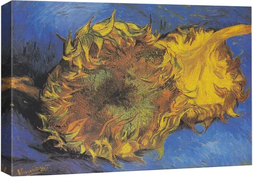 Vista 29 de Van Gogh - Lienzo con diseño giclée de olivos con cielo amarillo y sol, arte de pared de galería, estirado y enmarcado, listo para colgar, 24 x 36