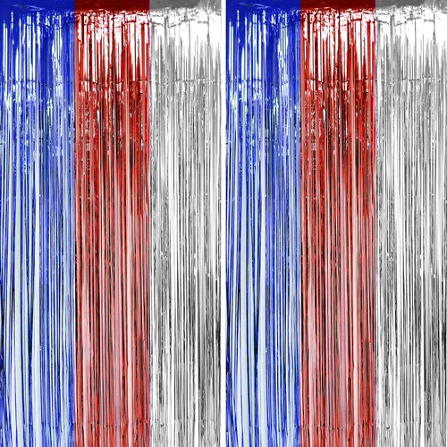 Vista 5 de Viva Las Vegas - Cortinas de flecos de papel de aluminio para fiesta de casino - Viva Las Vegas Game Night Birthday Photo Backdrops Backdrops