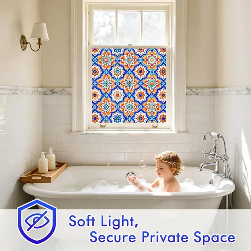 Vista 3 de SOMWISE Película de privacidad para ventana de vidrio esmerilado con herramientas, bloqueo de calor, anti-UV, antirreflejo, adherencia estática