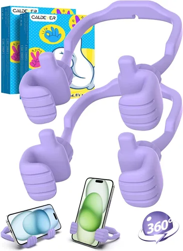 Vista 12 de Rellenos de calcetín para adolescentes, niñas, niños, adultos Soporte para teléfono celular: SOPORTE DE TELEFONO CELULAR PEREZOSO CON PULGAR HACIA