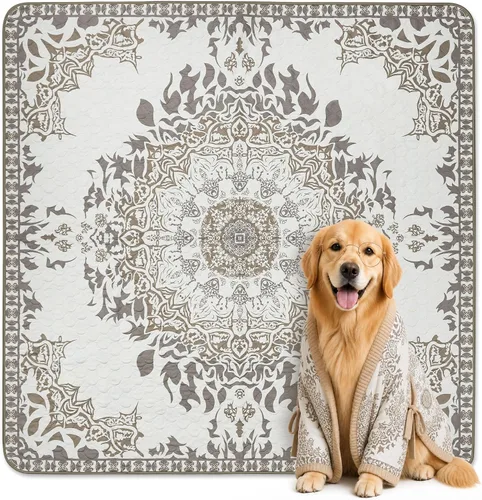 Vista 95 de FXW Almohadillas lavables para orina para perros, almohadillas para cachorros con súper absorbentes, diseñadas específicamente para jaulas de 24