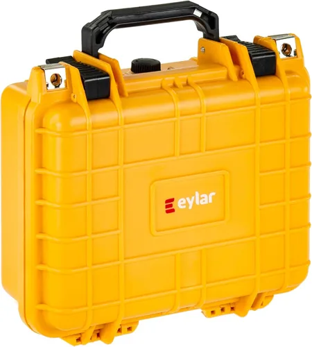 Vista 8 de Eylar Equipo pequeño de 10.62 pulgadas, estuche rígido para cámara impermeable con espuma (negro)