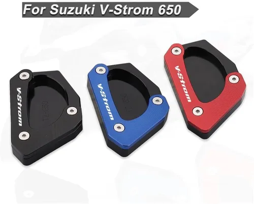 Vista 3 de Soporte lateral de extensión para motocicleta Suzuki V-Strom DL650 V Strom 650 2004 2022 2021 (color : azul)