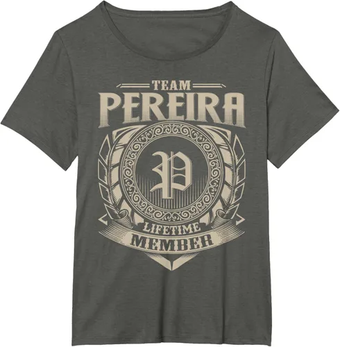 Vista 17 de Team PEREIRA Lifetime Member Apellido PEREIRA Family Vintage Camiseta, Negro