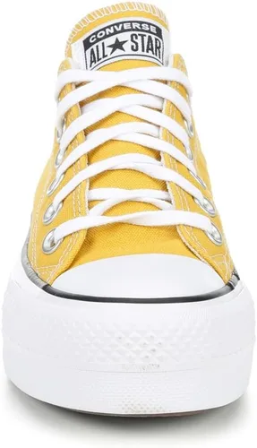 Vista 4 de Converse Chuck Taylor All Star Lift Industrial Glam Ox OroNegro Poliéster Adulto Entrenadores Zapatos