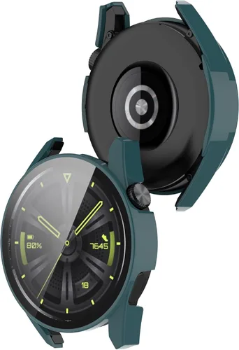 Vista 3 de FitTurn Funda protectora compatible con Huawei Watch GT3 GT 3 de 1.654 in, funda de TPU suave ultrafina protectora parachoques (C)