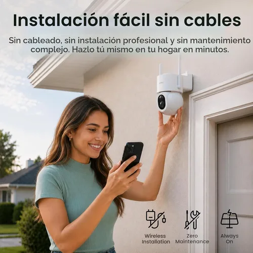 Vista 9 de aosu D1 Max, kit de 2 cámaras, sistema de cámaras de seguridad solar 4K