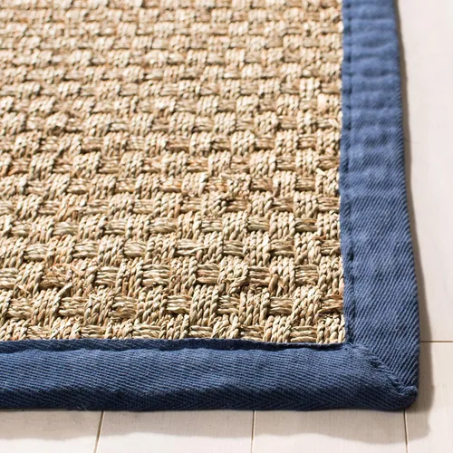 Vista 6 de Safavieh NF114A Natural Fiber Collection - Alfombra de fibras naturales de patrón trenzado, varios colores (5 x 8 pies), Fibras naturales, Natural