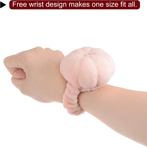 Vista 5 de HARFINGTON Alfiler de muñeca para agujas de coser, soporte de aguja con correa elástica ajustable que se adapta a todos los tamaños de muñeca