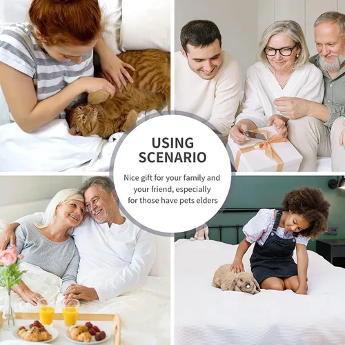 Vista 8 de WYFKYMXX Sábana de cama impermeable – Sábanas planas de percal de algodón transpirable ideal para hoteles y hospitales, sábana protectora de colchón