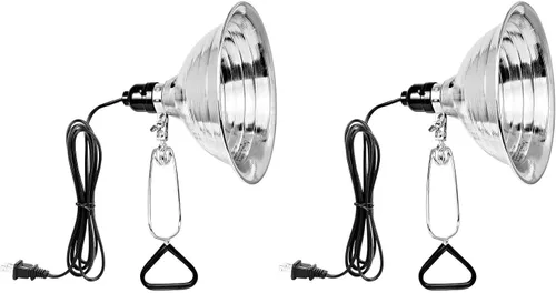 Vista 17 de Simple Deluxe Paquete de 1 lámpara de abrazadera con reflector de aluminio de 10.5 pulgadas y protector de bombilla de hasta 250 W, enchufe E26