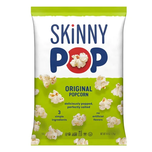 Vista 9 de SkinnyPop Palomitas de maíz, lima de aguacate, aperitivo de grano entero, aperitivo sin lácteos, bolsa de 4.4 onzas