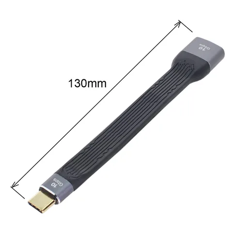 Vista 9 de CY USB 3.1 tipo C macho host a USB3.0 tipo AF OTG Flat Slim FPC cable de datos 5.1 in para teléfono portátil