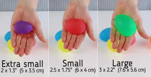 Vista 4 de The Friendly Swede Stress Balls for Adults — 3 Squeeze Balls for Hand Therapy, Stress Relief & Hand Strength - Exercise for Grip Strength with 3