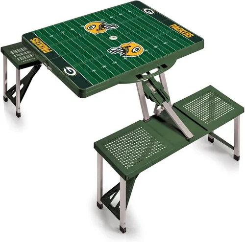 Vista 15 de Picnic TIME NFL Football Field Folding Picnic Table, Camping Table, Outdoor Table with Umbrella Hole