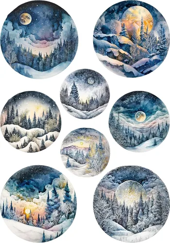 Vista 13 de Papel de arroz para Decoupage A4 Feliz Navidad (Cara de Papá Noel Rosa - 2 hojas)