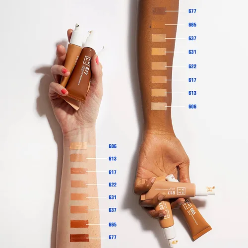 Vista 2 de 3INA The Tinted Moisturizer SPF 30 - Hidratante facial teñido para mujeres con ácido hialurónico - Base de cobertura ligera a media - 613 - 1.01 oz