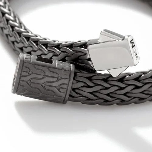 Vista 3 de Pulsera de cadena plana mediana para hombre