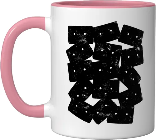 Vista 8 de Retro Cassette 90s 80s Theme Party Outfit Costume Ceramic Mug, Black/White, 11oz
