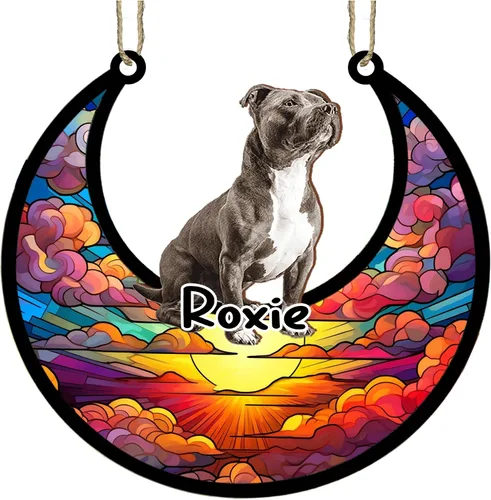 Vista 69 de LOVELYPOD Adorno de Navidad personalizado para perro pastor australiano, atrapasoles conmemorativo, adorno de Navidad de pastor australiano
