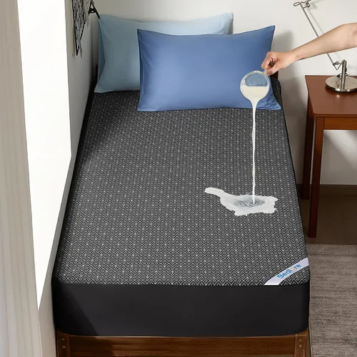 Vista 13 de BEDLORE Protector de colchón de tamaño individual, funda de colchón impermeable sin ruido con bolsillos elásticos para colchones de 6 a 15 pulgadas