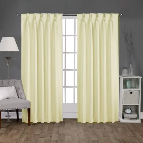 Vista 9 de EcoDrapes Panel de cortina y cortinas opacas plisadas de doble pellizco (2 paneles de tamaño combinado, chocolate oscuro, 42 x 108 pulgadas)