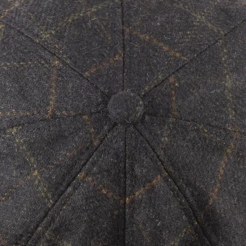 Vista 7 de Heritage Traditions Gorro de lana Tweed Panel Peak Newsboy Gorra Azul, Azul