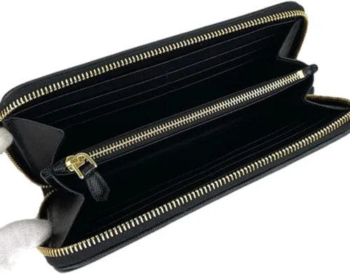 Vista 5 de Prada Tessuto - Cartera con cremallera para mujer 1ML506 Negro
