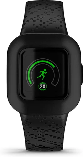 Vista 5 de Garmin vívofit jr. 3 - Rastreador de actividad física para niños, cósmico negro, hasta 1 año de duración de la batería, apto para nadar, desbloquea
