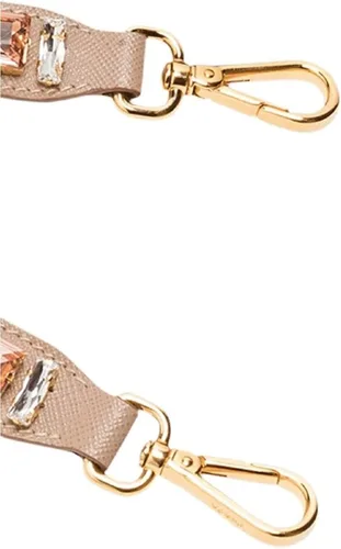 Vista 4 de Prada Cuero Saffiano Crystal Mujer Blush Rosa Correa 1TY006, Beige