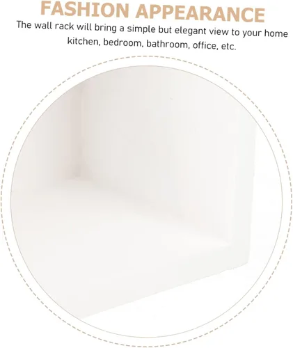 Vista 9 de Hemoton Estantes flotantes únicos de madera para decoración de pared, estante multifuncional para decoración del hogar