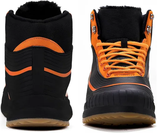Vista 8 de ulogu Men's Snow BootsWaterproof Insulated Fur Lined BootiesLightweight Winter Shoes