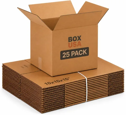 Vista 5 de Paquete de 25 cajas de cartón corrugado de envío 6x6x6