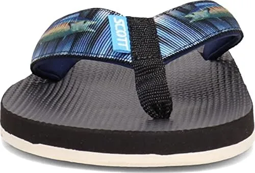 Vista 2 de Scott Hawaii Sandalias Kaiko para hombre, de nailon y goma, con soporte de arco y copa de talón