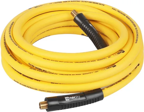Vista 2 de Kit de compresor de aire de 18 piezas, manguera híbrida de 3/8 pulgadas x 25 pies con roscas NPT M de 1/4, accesorios de conexión rápida, kit