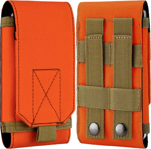 Vista 10 de Funda táctica Molle para teléfono, bolsa universal para cinturón para iPhone 17 Pro Max/17 Pro/17/16 Pro Max/15 Pro Max/14 Pro Max/13/12, Samsung