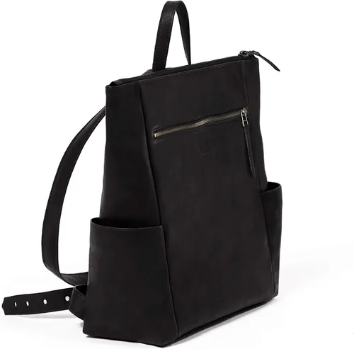 Vista 2 de Freshly Picked Mini mochila minimalista para pañales, Negro -, Antiguo