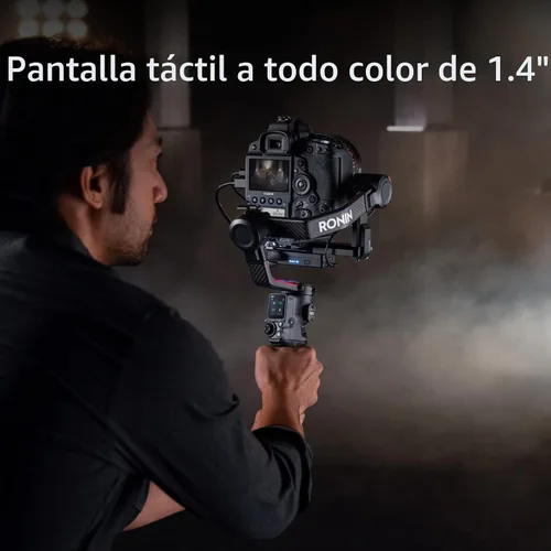 Vista 4 de DJI RS 2 Combo - Estabilizador cardán de 3 ejes para cámaras DSLR y sin espejo, Nikon, Sony, Panasonic, Canon, Fuji, carga útil probada de 10