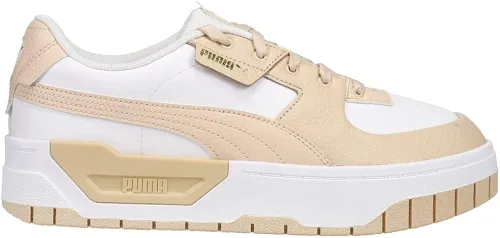 Vista 3 de PUMA Cali Dream - Tenis casuales con plataforma para mujer, color beige, blanco