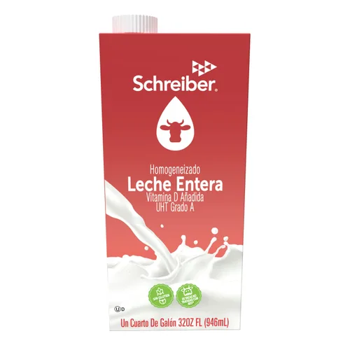 Vista 9 de Schreiber - Leche estable en el estante, entera con vitamina A y D, 32 onzas (paquete de 6)