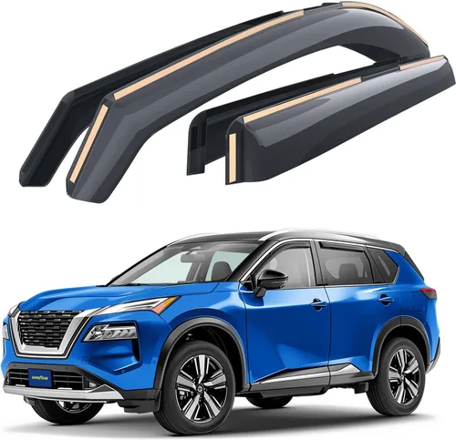 Vista 12 de Goodyear Deflectores de ventana de canal inastillables para Nissan Altima 2019-2026, protectores de lluvia, viseras de ventana para automóviles