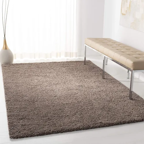 Vista 13 de SAFAVIEH Colección August Shag - Alfombra de área de 6 x 9 pies, color lila, diseño sólido, no desprende pelusa y de fácil cuidado, grosor de 1.2