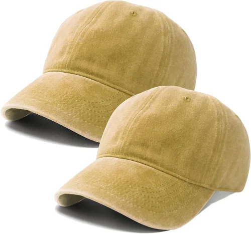 Vista 22 de PFFY 2 Packs Vintage Washed Distressed Baseball Cap Golf Dad Hat for Men Women
