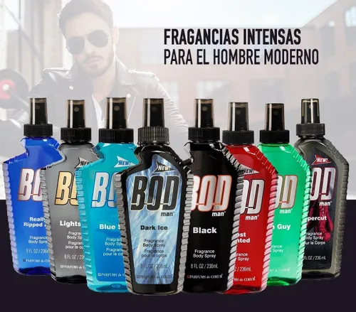 Vista 6 de BOD man Fragancia corporal en aerosol, Most Wanted, 8 fl oz