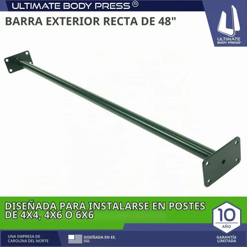 Vista 2 de Ultimate Body Press Barra de dominadas para exteriores, verde