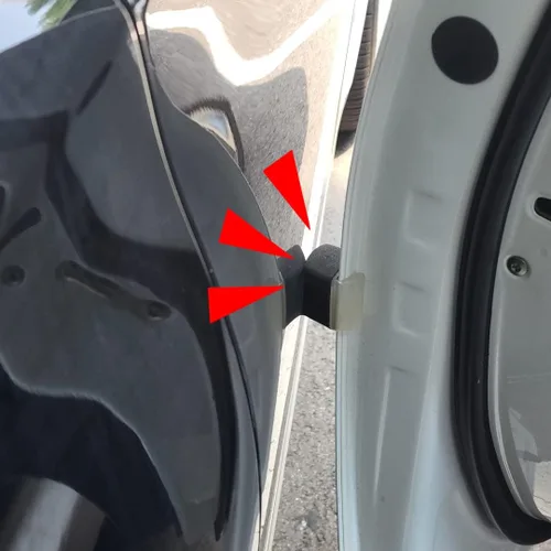 Vista 2 de Scratch Defense Mini 2 unidades, protector de golpes para puerta de automóvil, protector magnético extraíble para borde de puerta de automóvil